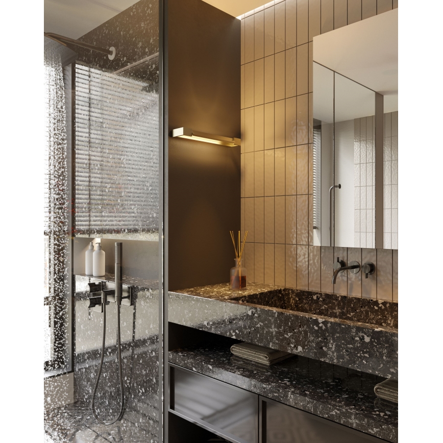 MAXLIGHT W0319 - LED Bathroom wall light FLINK LED/18W/230V 60 cm IP44 gold