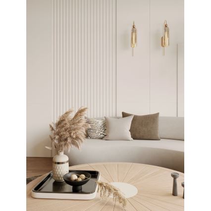 MAXLIGHT W0332 - Wall lamp CAMPANILA 1xE27/40W/230V brass/beige