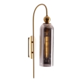 MAXLIGHT W0333 - CAMPANILA Wall Lamp 1xE27/40W/230V Brass/Grey