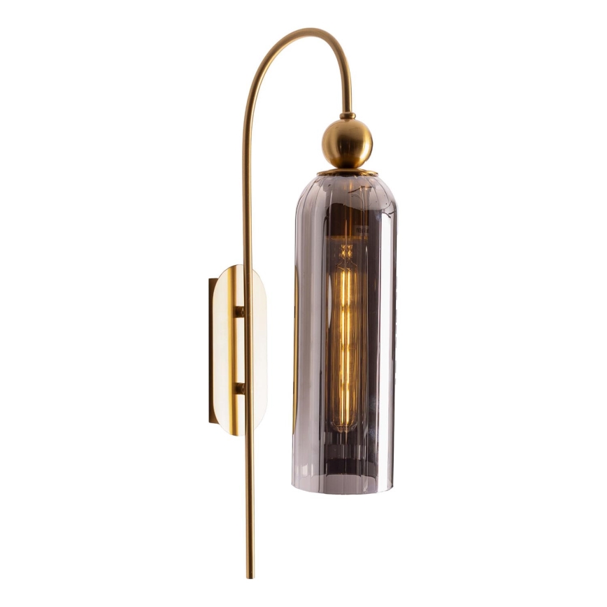 MAXLIGHT W0333 - Wall lamp CAMPANILA 1xE27/40W/230V brass/grey