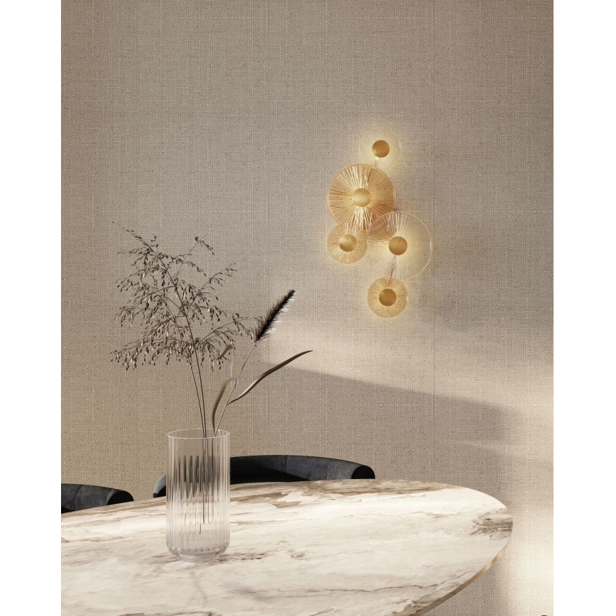 MAXLIGHT W0357 - LED Wall light ALLURE 5xLED/5W/230V gold