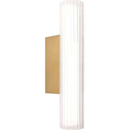 MAXLIGHT W0364 - LED Bathroom wall light FAYETTE LED/6W/230V 31 cm IP44 gold