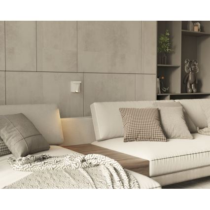 MAXLIGHT W0373 - LED Wall spotlight with wireless charging LOFER LED/7W/230V white