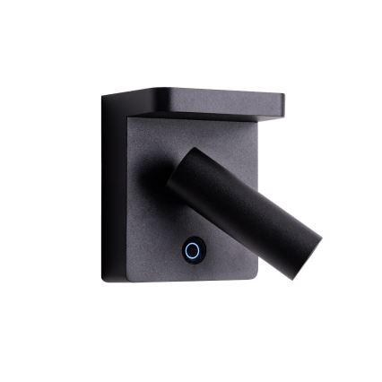 MAXLIGHT W0374 - LED Wall spotlight with wireless charging LOFER LED/7W/230V black