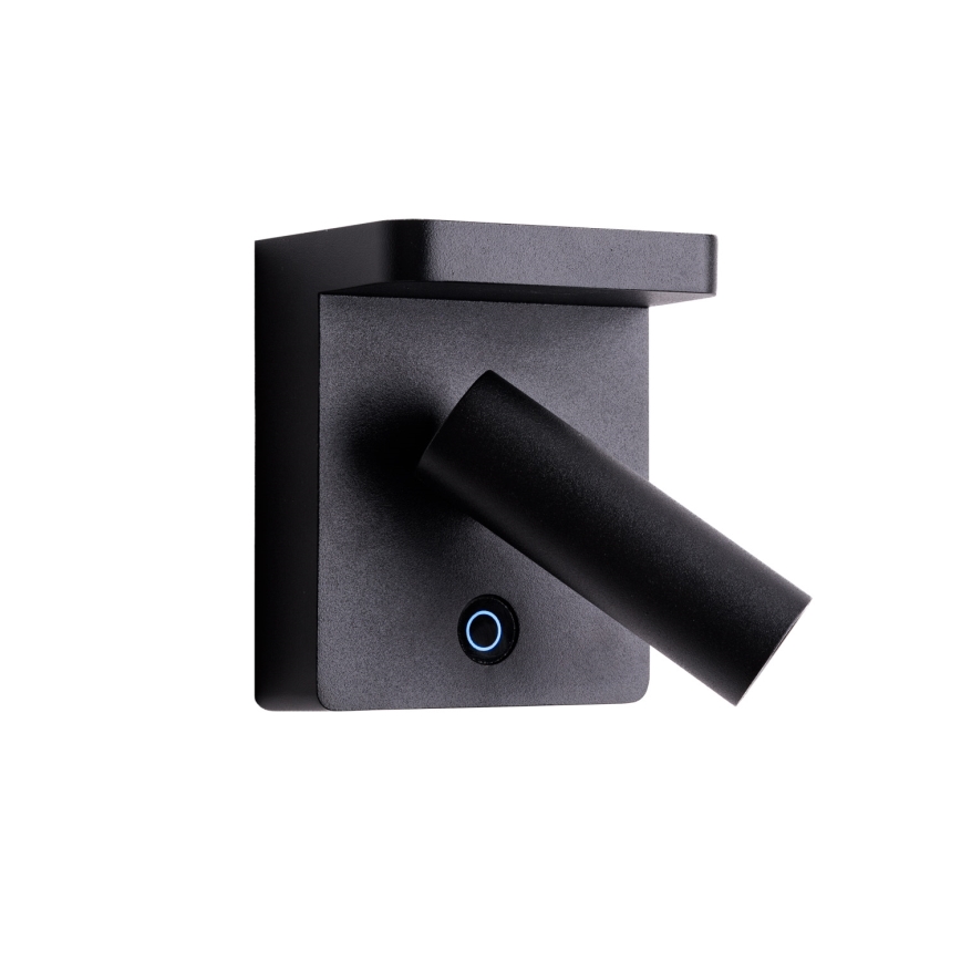 MAXLIGHT W0374 - LED Wall spotlight with wireless charging LOFER LED/7W/230V black