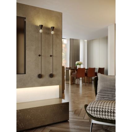 MAXLIGHT W0447 - LED Wall Light BINGO LED/8W/230V CRI 92 black/beige