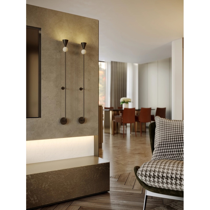 MAXLIGHT W0447 - LED Wall Light BINGO LED/8W/230V CRI 92 black/beige