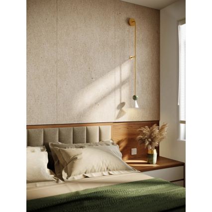 MAXLIGHT W0448 - LED wall lamp BINGO LED/8W/230V CRI 92 gold/green