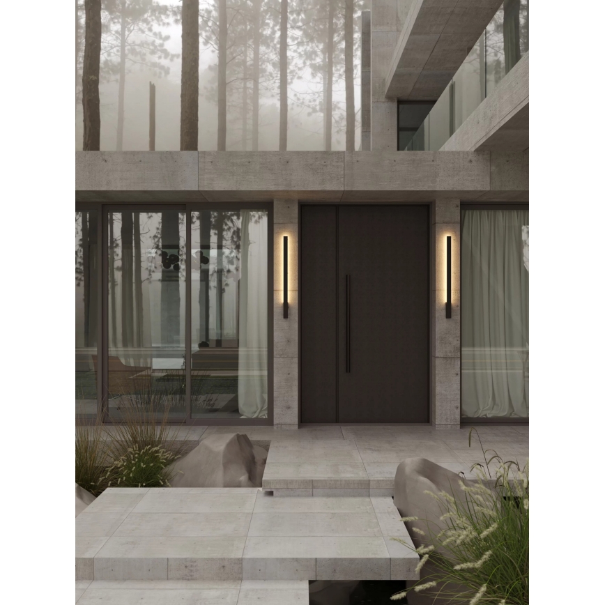 MAXLIGHT W0459 - KAPRUN LED outdoor wall light LED/12W/230V CRI 93 IP65 black