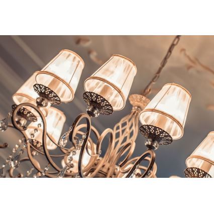 Maytoni ARM247-10-G - Chandelier on a chain GRACE 10xE14/40W/230V