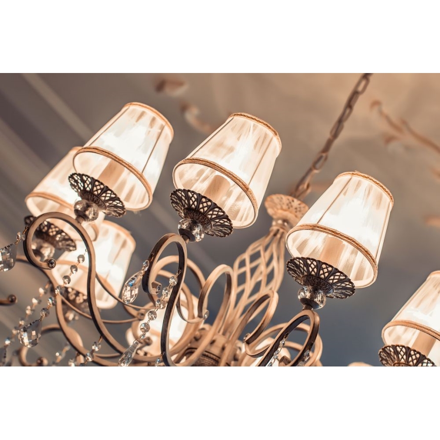 Maytoni ARM247-10-G - Chandelier on a chain GRACE 10xE14/40W/230V