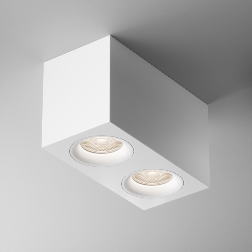 Maytoni C013CL-02W - Spotlight SLIM 2xGU10/50W/230V white