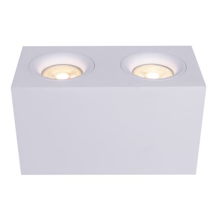 Maytoni C013CL-02W - Spotlight SLIM 2xGU10/50W/230V white