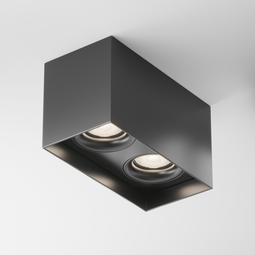 Maytoni C015CL-02B - Spotlight SLIM 2xGU10/50W/230V black