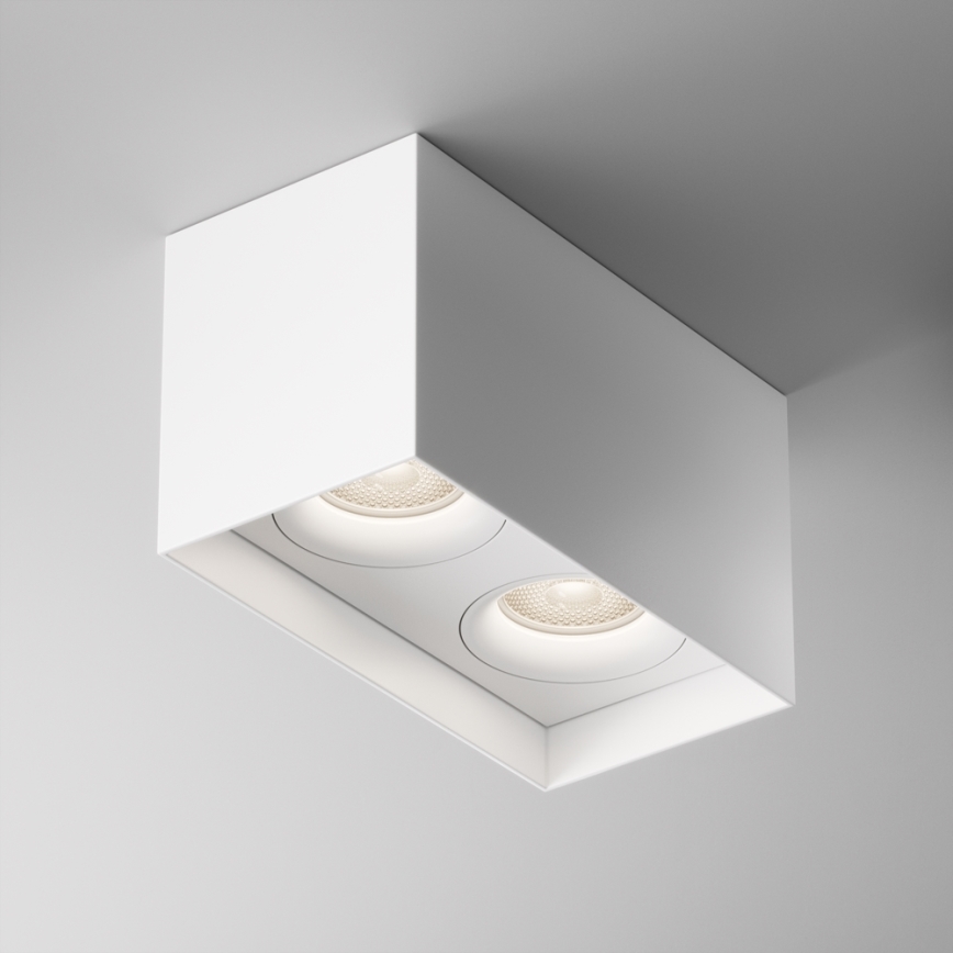 Maytoni C015CL-02W - Spotlight SLIM 2xGU10/50W/230V white