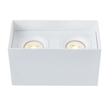 Maytoni C015CL-02W - Spotlight SLIM 2xGU10/50W/230V white