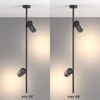 Maytoni C021CL-02B - Chandelier on a pole ELTI 2xGU10/50W/230V black