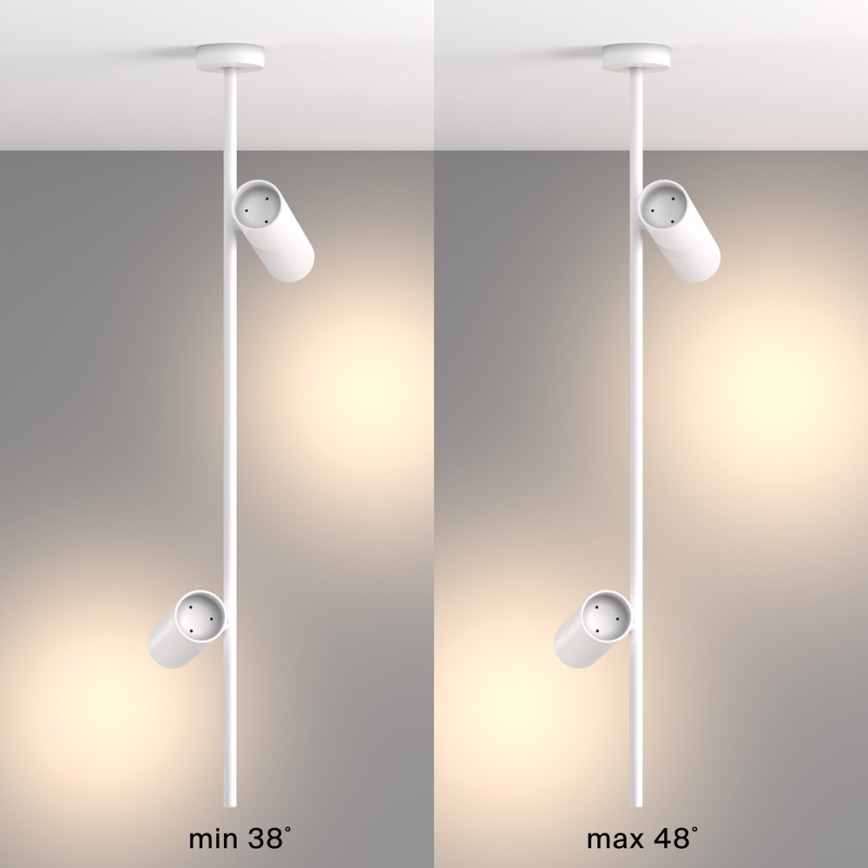 Maytoni C021CL-02W - Chandelier on a pole ELTI 2xGU10/50W/230V white