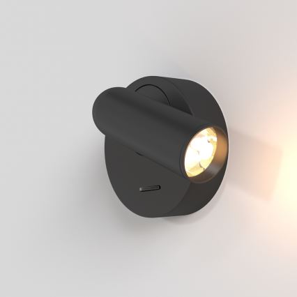 Maytoni C038WL-L3B3K - LED Wall light MIRAX LED/3W/230V 3000K black