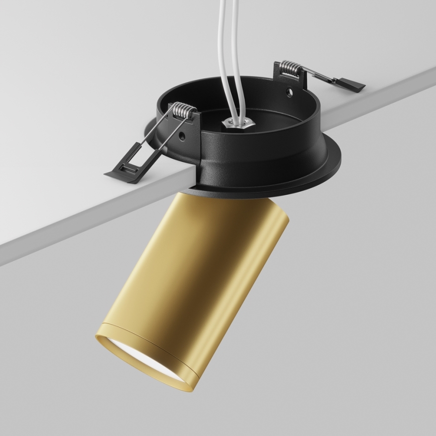 Maytoni C048CL-U-1BMG - Recessed spotlight FOCUS 1xGU10/10W/230V gold