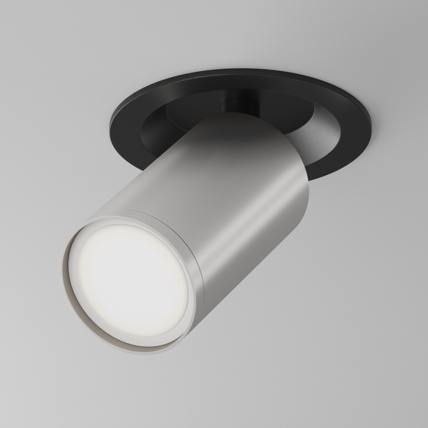 Maytoni C048CL-U-1BS - Recessed spotlight FOCUS 1xGU10/10W/230V matte chrome