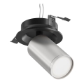 Maytoni C048CL-U-1BS - Recessed spotlight FOCUS 1xGU10/10W/230V matte chrome