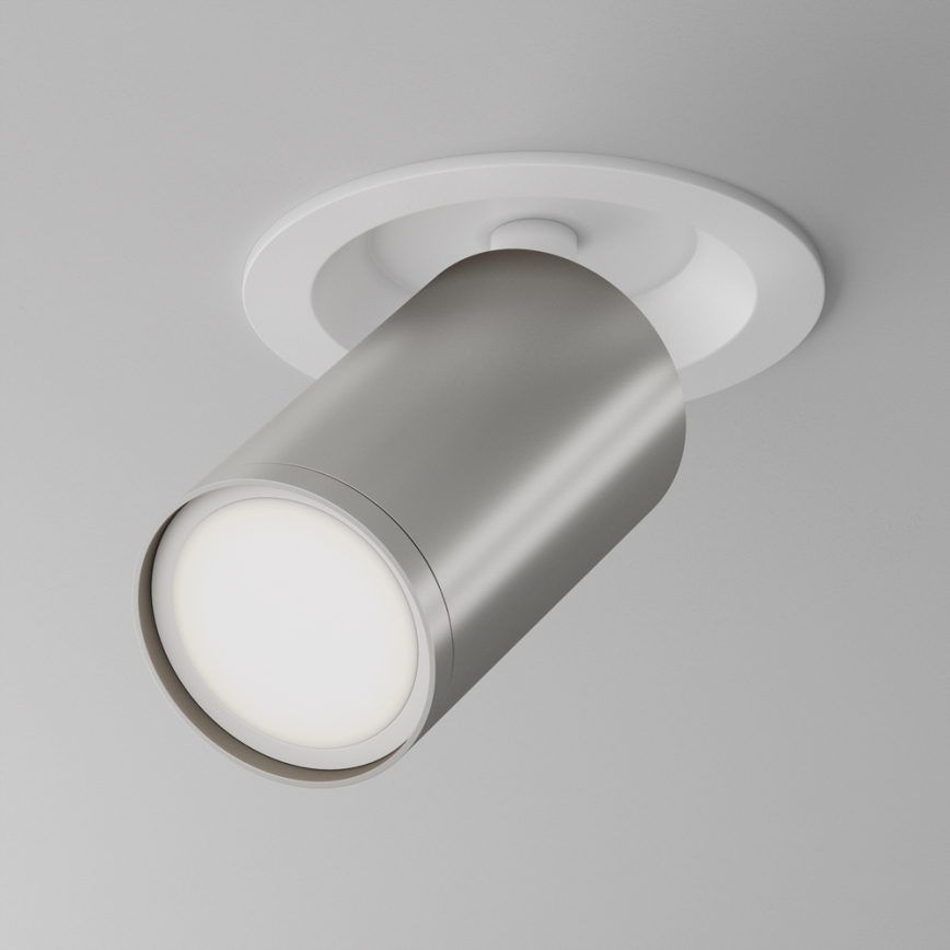 Maytoni C048CL-U-1WS - Recessed spotlight FOCUS 1xGU10/10W/230V shiny chrome