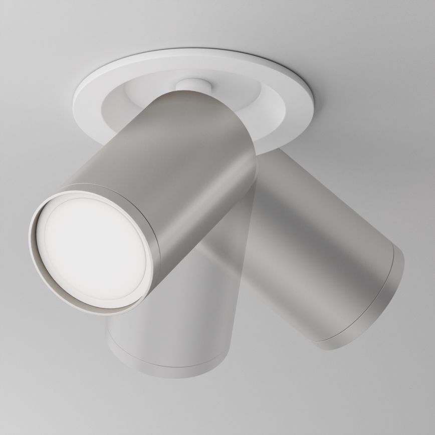 Maytoni C048CL-U-1WS - Recessed spotlight FOCUS 1xGU10/10W/230V shiny chrome