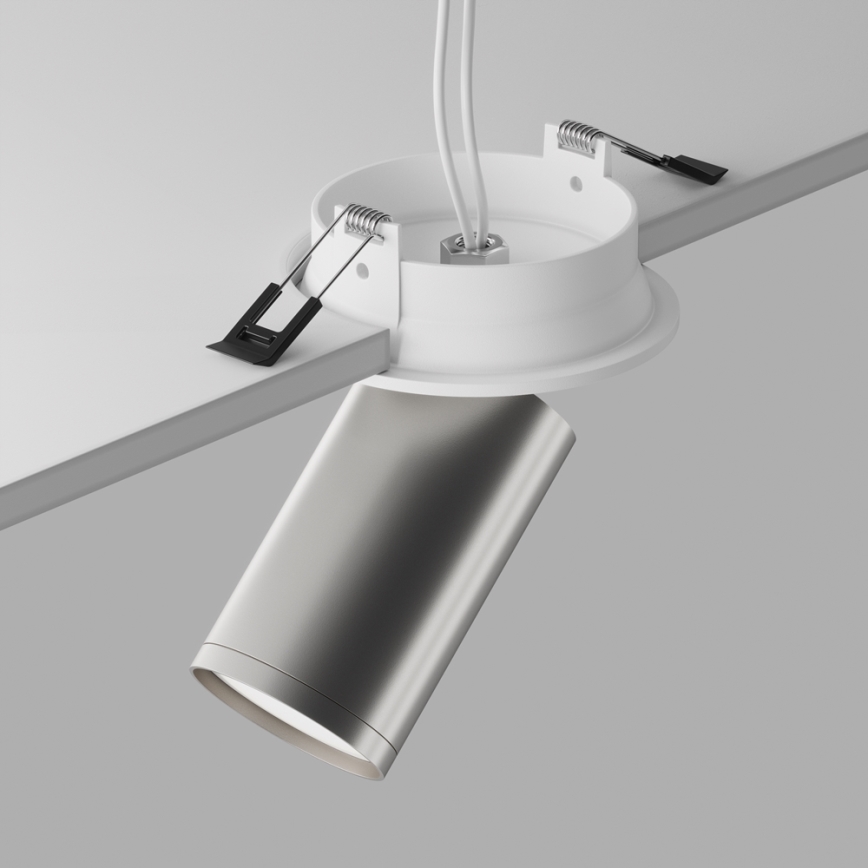 Maytoni C048CL-U-1WS - Recessed spotlight FOCUS 1xGU10/10W/230V shiny chrome