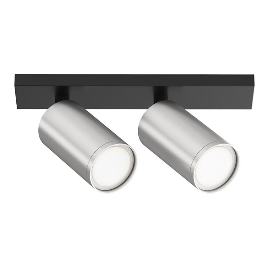Maytoni C051CL-U-02BS - Spotlight FOCUS 2xGU10/10W/230V matte chrome/black