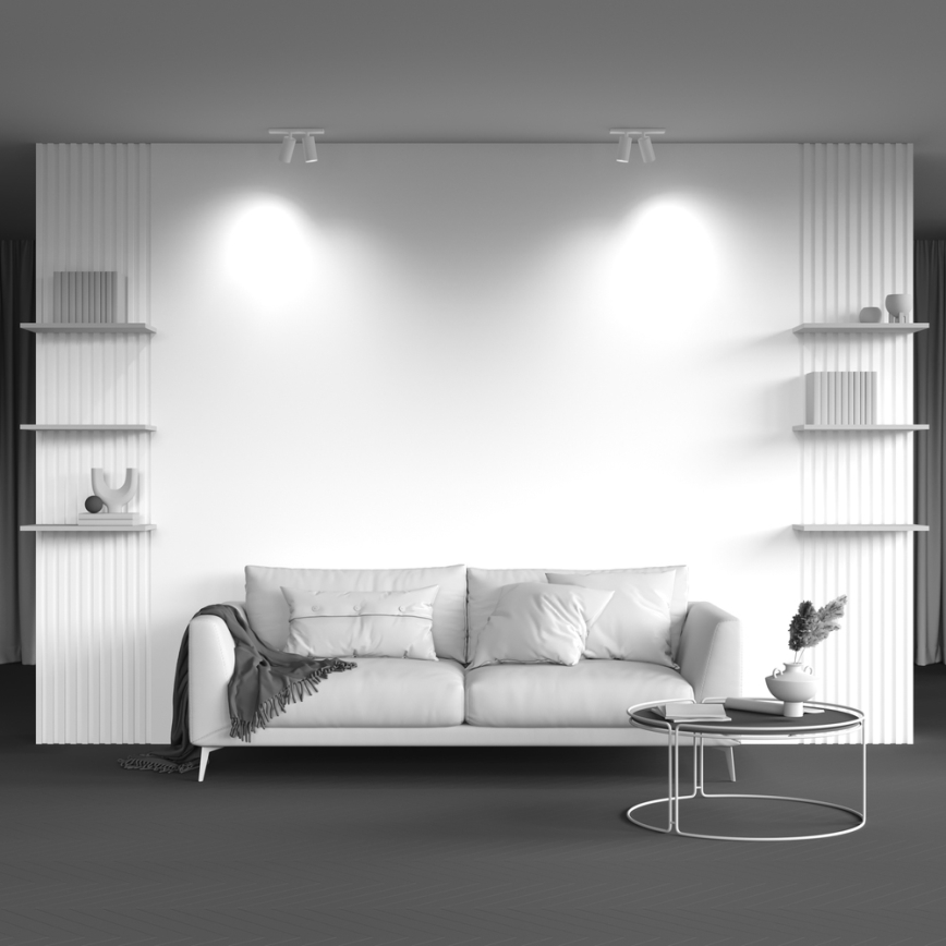 Maytoni C051CL-U-2W - Spotlight FOCUS 2xGU10/10W/230V white/black
