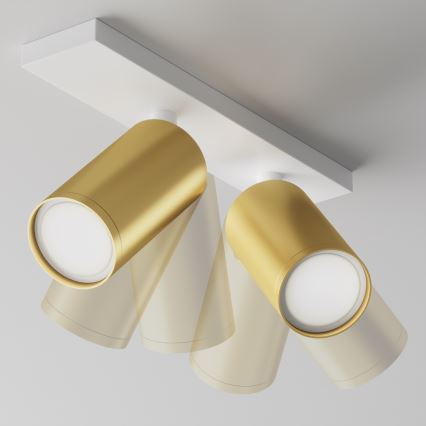 Maytoni C051CL-U-2WMG - Spotlight FOCUS 2xGU10/10W/230V gold/white