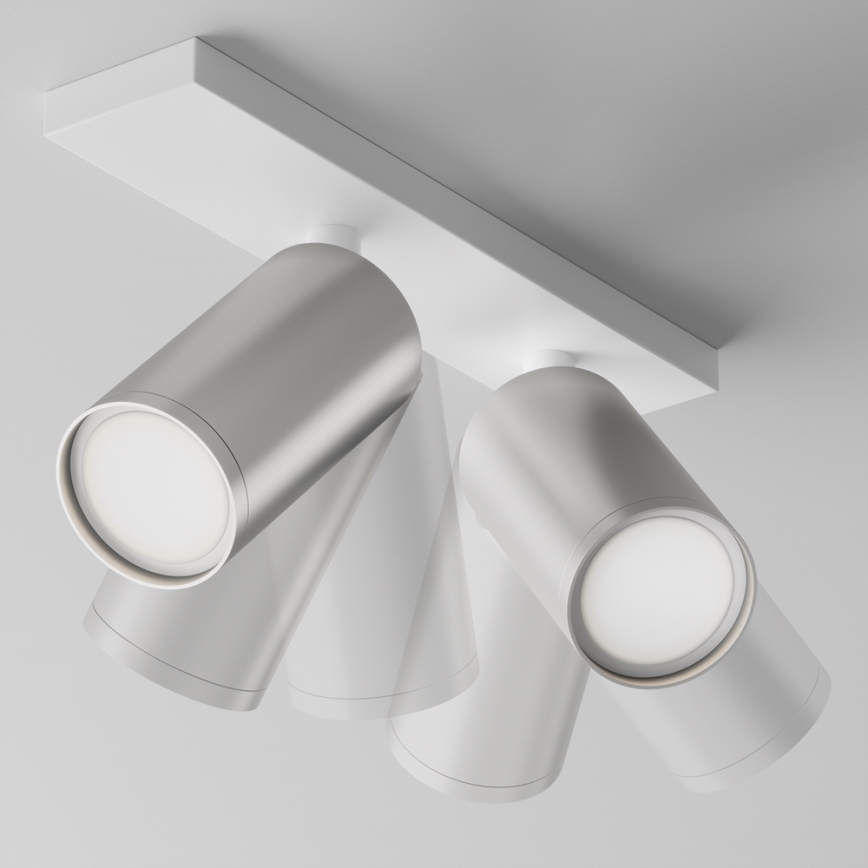 Maytoni C051CL-U-2WS - Spotlight FOCUS 2xGU10/10W/230V matte chrome/white