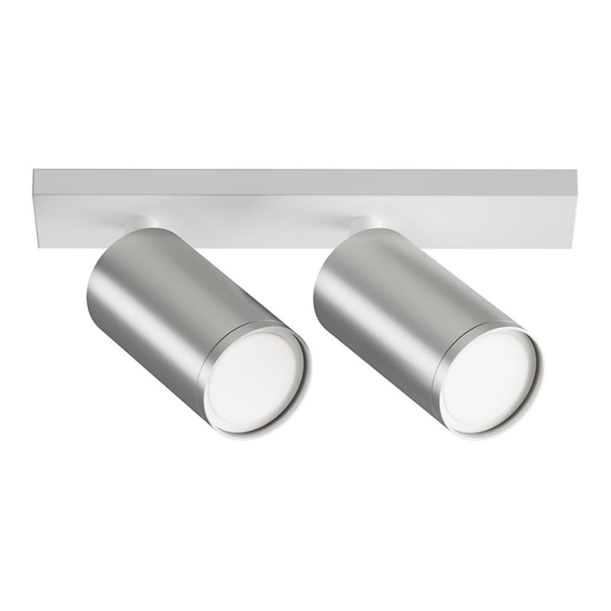 Maytoni C051CL-U-2WS - Spotlight FOCUS 2xGU10/10W/230V matte chrome/white