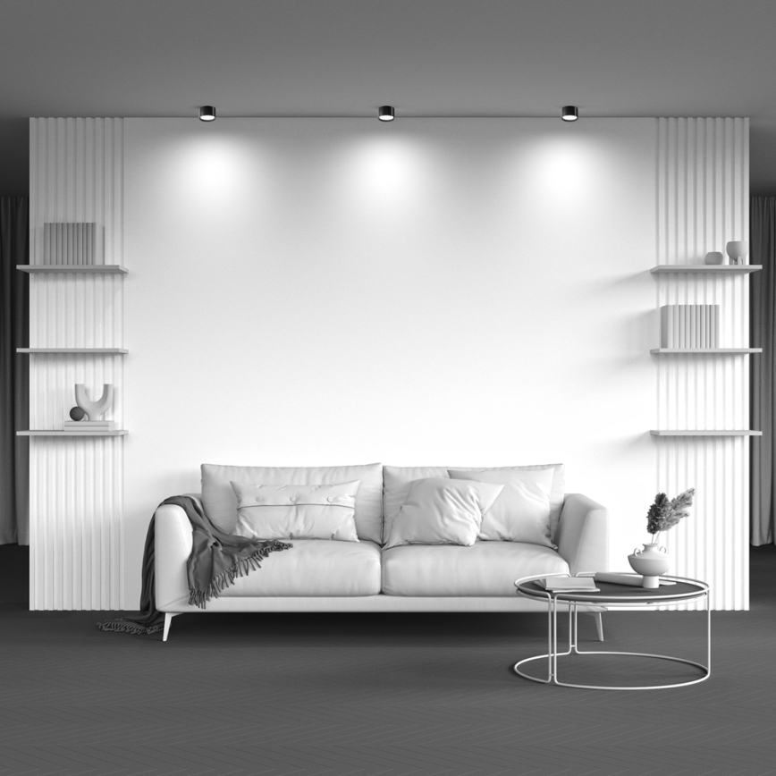 Maytoni C086CL-GX53-SRD-B - HOOP spotlight 1xGX53/12W/230V black