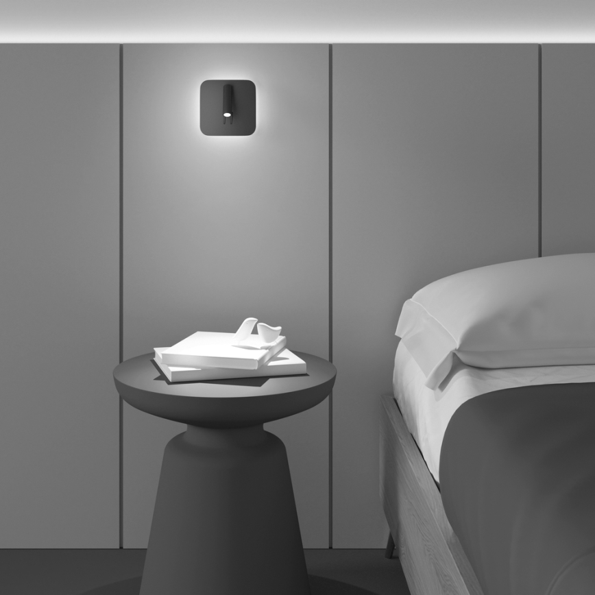 Maytoni C175-WL-01-6W-B - LED Wall spotlight IOS LED/9W/230V black