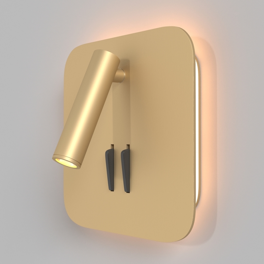 Maytoni C175-WL-01-6W-MG - LED Wall spotlight IOS LED/9W/230V gold