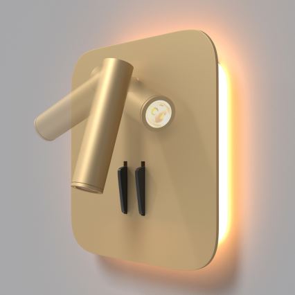 Maytoni C175-WL-01-6W-MG - LED Wall spotlight IOS LED/9W/230V gold