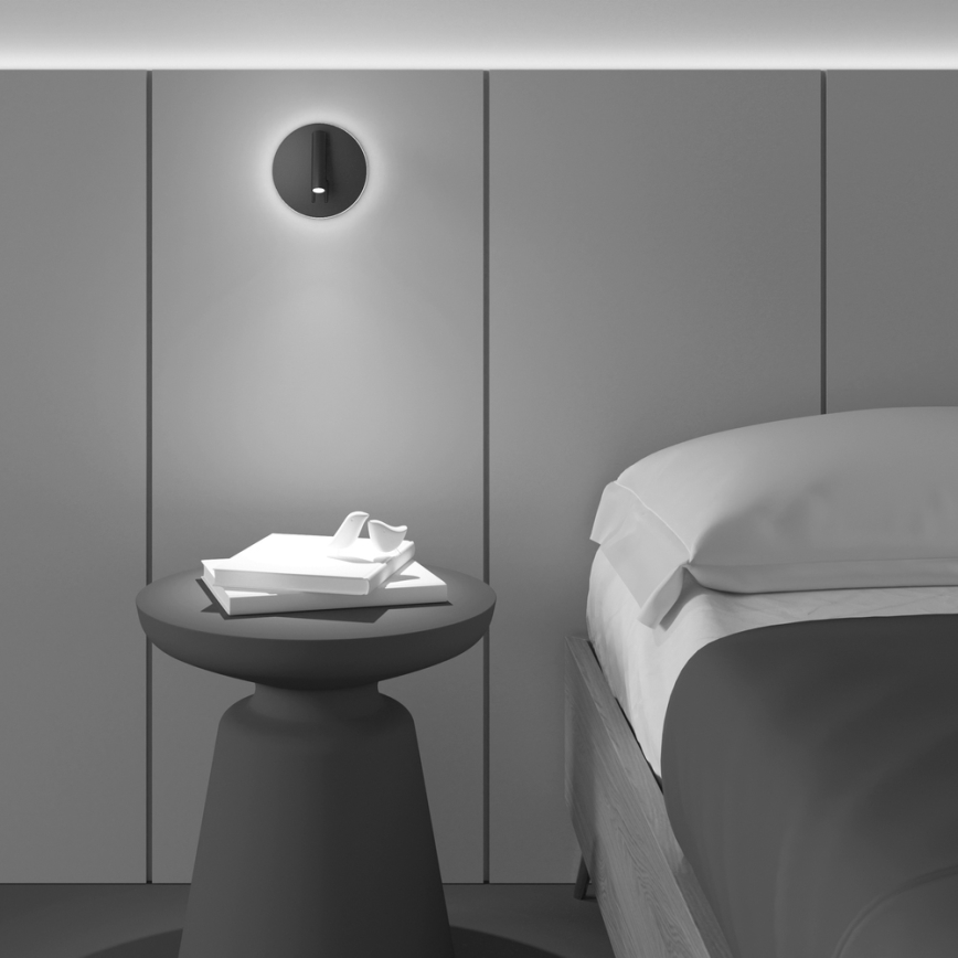 Maytoni C176-WL-01-6W-B - LED Wall spotlight IOS LED/9W/230V black