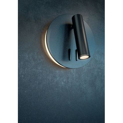 Maytoni C176-WL-01-6W-B - LED Wall spotlight IOS LED/9W/230V black