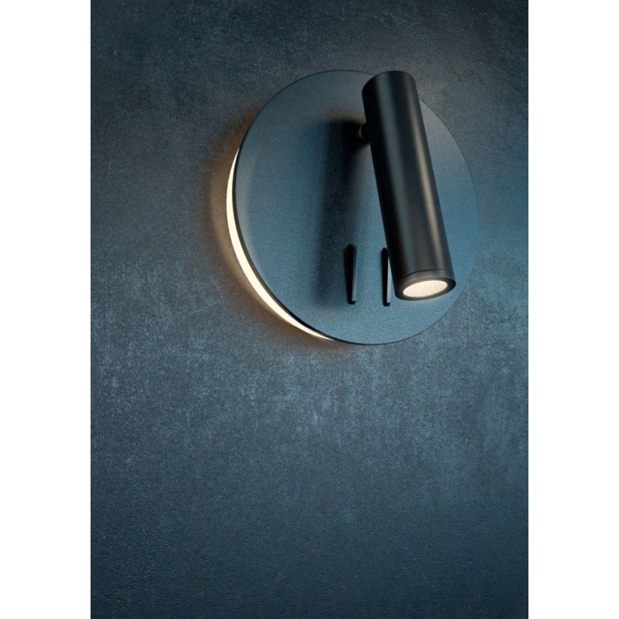 Maytoni C176-WL-01-6W-B - LED Wall spotlight IOS LED/9W/230V black