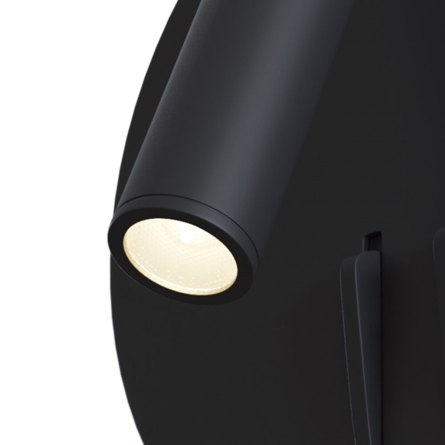 Maytoni C176-WL-01-6W-B - LED Wall spotlight IOS LED/9W/230V black