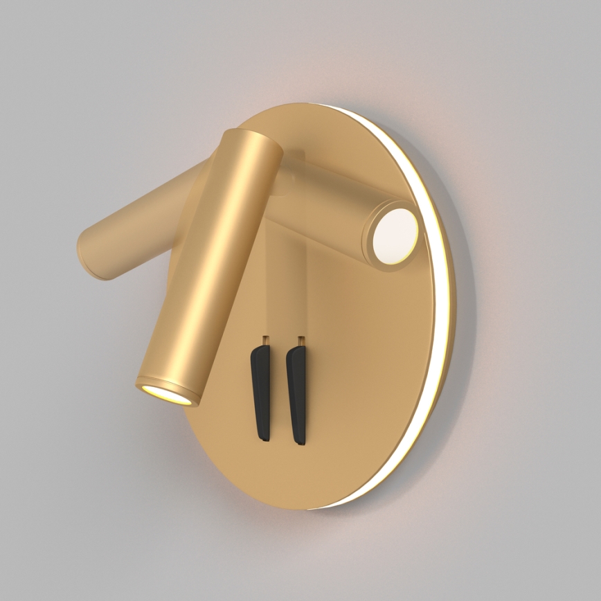 Maytoni C176-WL-01-6W-MG - LED Wall spotlight IOS LED/9W/230V gold