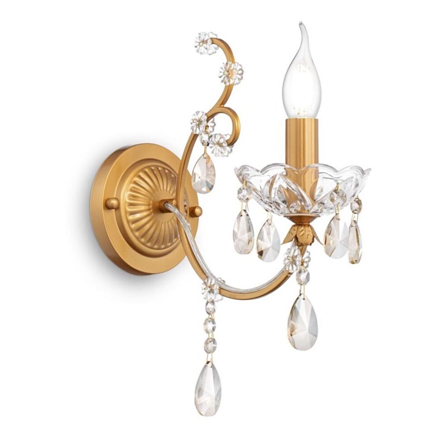 Maytoni DIA004-01-G - Wall light SEVILLA 1xE14/60W/230V