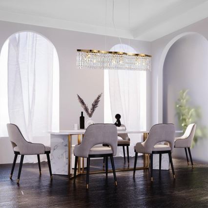 Maytoni DIA005PL-06G - Chandelier on a string DUNE 6xE14/60W/230V gold