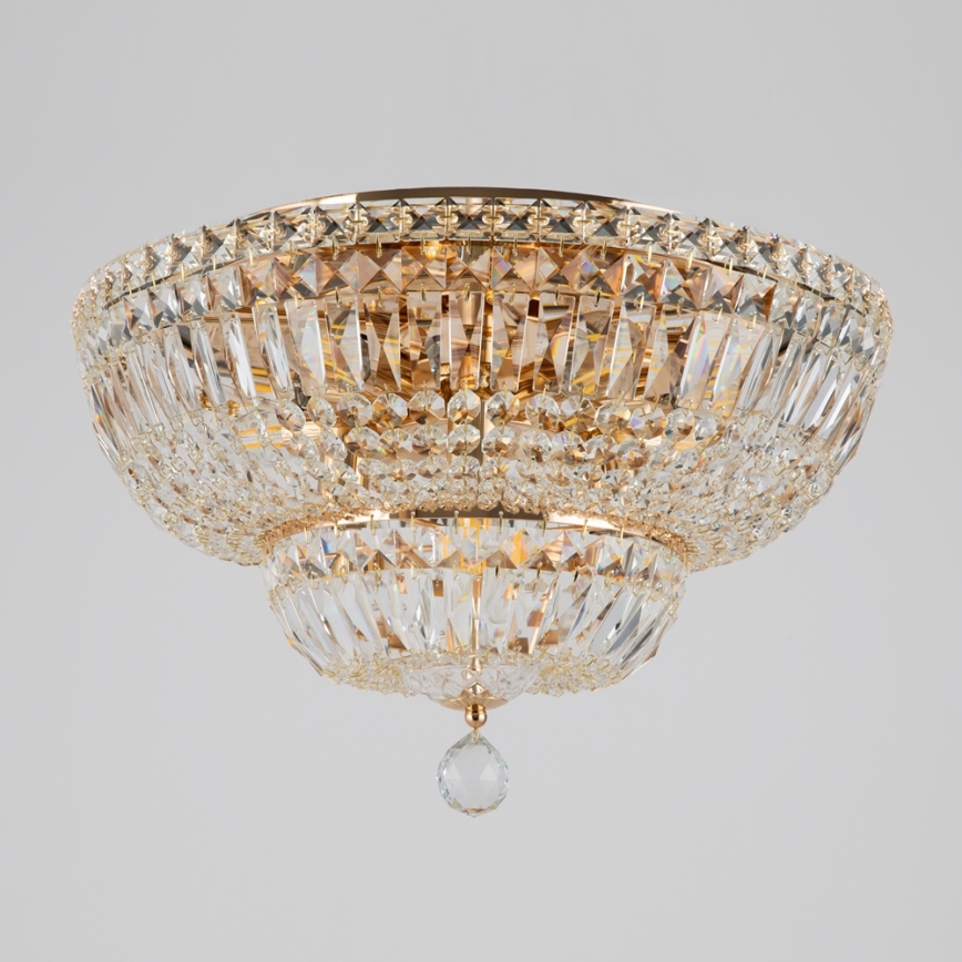 Maytoni DIA100-CL-12-G - Ceiling light BASFOR 12xE14/60W/230V gold