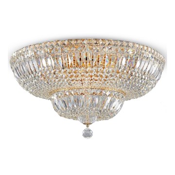 Maytoni DIA100-CL-16-G - Ceiling light BASFOR 16xE14/60W/230V gold