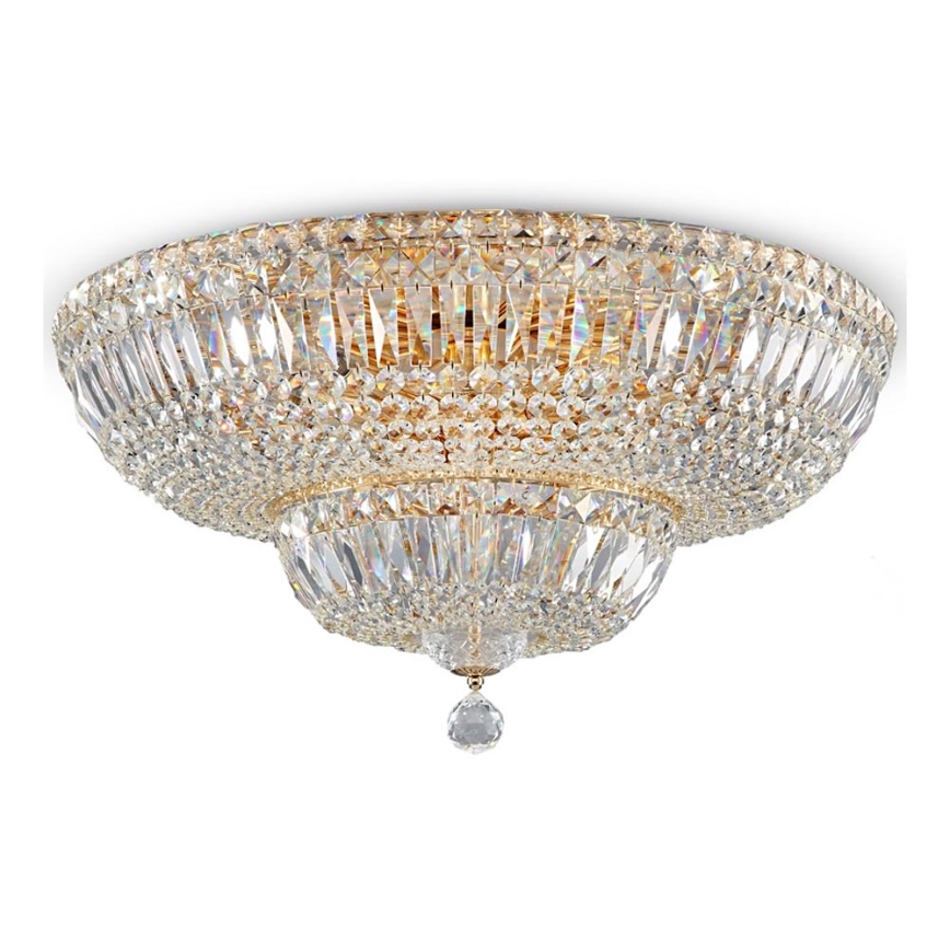 Maytoni DIA100-CL-16-G - Ceiling light BASFOR 16xE14/60W/230V gold