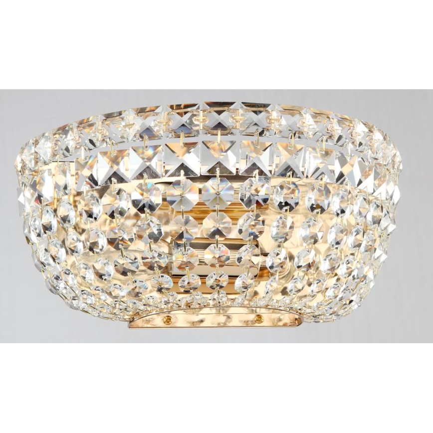 Maytoni DIA100-WL-02-G - Wall light BASFOR 2xE14/60W/230V gold