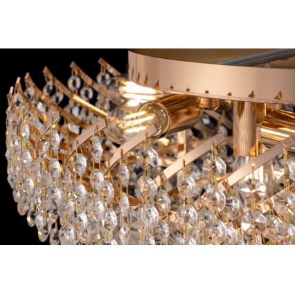 Maytoni DIA120-09-G - Ceiling light KAROLINA 9xE14/40W/230V
